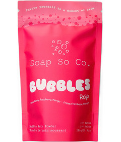 Soap So Co. Bubbles Bath Powder Rojo