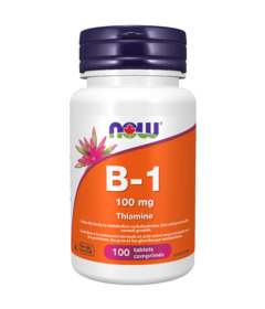 image of NOW Vitamin B-1 100mg with sku:18733
