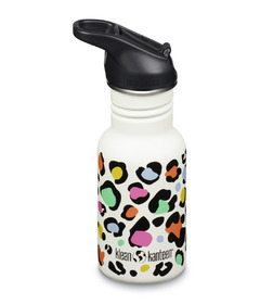Klean Kanteen Kid Classic Narrow avec rabat Sport Imprimé léopard