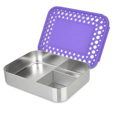 LunchBots Trio Bento Purple Dots LunchBots Trio Bento Purple Dots