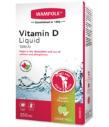 Wampole Vitamin D Liquid 1000 IU Apple Flavour 