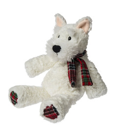 Mary Meyer Holiday Marshmallow Zoo Scottie Dog with Scarf