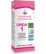 Composés numérotés UNDA préparation homéopathique UNDA 1
