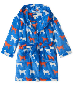 Hatley Dog Silhouette Fuzzy Fleece Robe