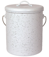 Now Designs Compost Bin White Speckle