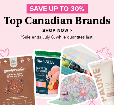 Save up to 30% on Canadian Brands