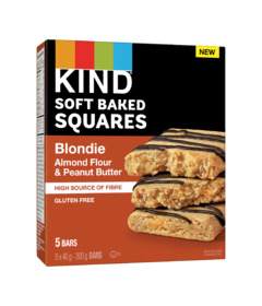 image of KIND Soft Baked Squares Blondie Almond Flour & Peanut Butter with sku:340082