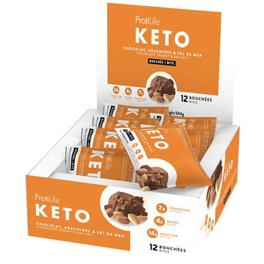 Buy ProtiLife Keto Chocolate Peanut & Sea Salt Keto Fat Bomb Cluster