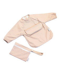 Micasso & Co Long Sleeved Bib with Integrated Pocket Ballerina Pink