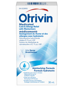 Otrivin + Moisturisers Cold & Allergy Decongestant Nasal Spray