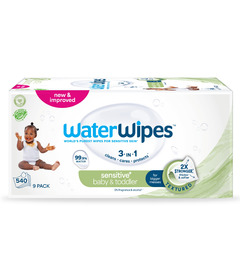 image of WaterWipes Sensitive+ Baby & Toddler Wipes Unscented & Hypoallergenic with sku:214842
