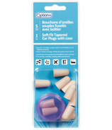 Option+ Soft Fit Tapered Ear Plugs with Case