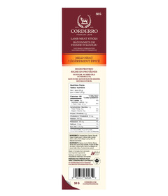 Corderro Premium Lamb Meat Sticks Mild Heat