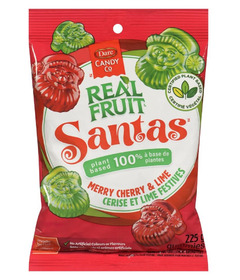 Dare Real Fruit Candy Santas Merry Cherry & Lime