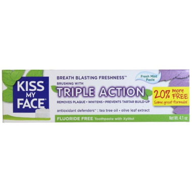 Kiss My Face Triple Actions Flouride Free Toothpaste Kiss My Face Triple Actions Flouride Free Toothpaste