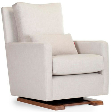 Monte Design Como Glider Microfiber & Walnut Base Monte Design Como Glider Microfiber & Walnut Base