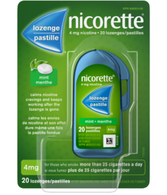 Nicorette Nicotine Lozenges Mint 4mg