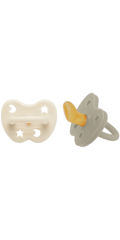 Cone Pacifier Buy Hevea Natural Rubber Pacifier Othodontic Oatmeal & Milky White at ...
