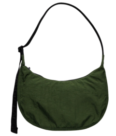 BAGGU Medium Nylon Crescent Bag Bay Laurel
