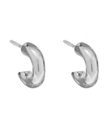 Foxy Originals Petit Hoop Earrings Silver