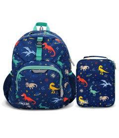 Jan & Jul Kids Sac à dos & Sac à lunch Espace Dinos Bundle