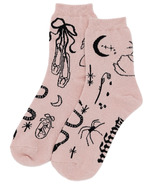 BAGGU Crew Sock Ballet Icons