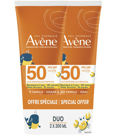 Avene Family Lotion Face & Body SPF 50+ Duo