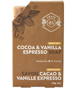 Savon en barre Crate 61 Organics Cacao et vanille expresso 