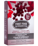 Étoiles super fruits fraises, rhubarbe, betterave de First Food Organics