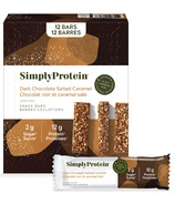Simply Protein Plant Based Snack Bars Dark Chocolate Salted Caramel 
