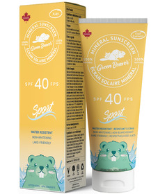 Green Beaver Natural Mineral Sunscreen Lotion for Kids SPF 40