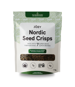 Joey Nordic Seed Crisps Rosemary & Black Pepper