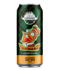 Sober Carpenter Limited Edition Non-Alcoholic Beer Scottish Ale