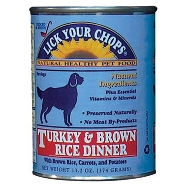 Lick Your Chops Turkey & Brown Rice Dinner Dog Food CASE OF 12 Lick Your Chops Turkey & Brown Rice Dinner Dog Food CASE OF 12