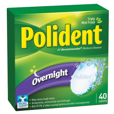 Polident Overnight Denture Cleanser Polident Overnight Denture Cleanser
