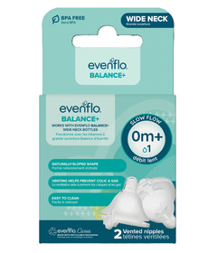 Evenflo Bal+ Wide Nipple Slow Flow