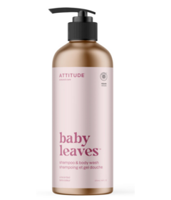 ATTITUDE Baby Leaves 2 in 1 Shampoo & Body Wash Unscented