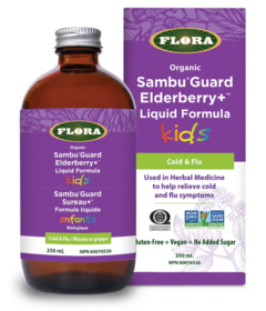 Flora Organic SambuGuard Elderberry+ Liquid Formula Kids