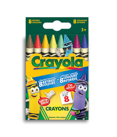 Crayola 8 Crayons Retired Colours