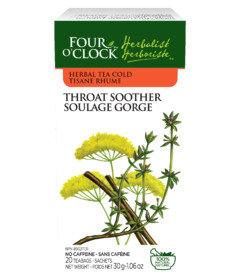 image of Four O'Clock Herbalist Herbal Tea Throat Soother with sku:102142