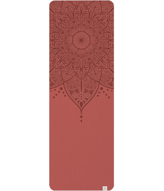 GAIAM 6mm TPE Printed Yoga Mat Mandala Point Burnt Sienna