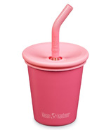 Klean Kanteen Kid Cup with Straw Lid and Matching Straw Rouge Red
