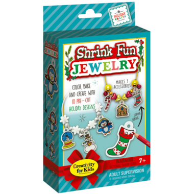 Creativity for Kids Holiday Shrink Fun Jewelry Mini Kit Creativity for Kids Holiday Shrink Fun Jewelry Mini Kit