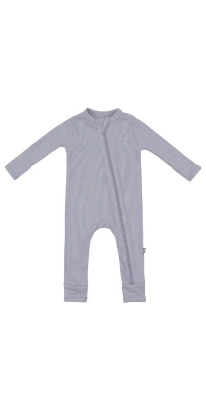 Buy Kyte BABY Zipper Ribbed Romper Haze at Well.ca | Free Shipping $35 ...