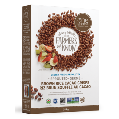 One Degree Brown Rice Cacao Crisps Cereal One Degree Brown Rice Cacao Crisps Cereal