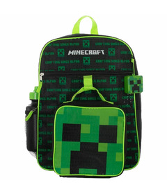 Bioworld Kids Backpack Set Minecraft Creeper