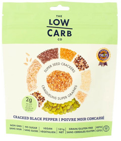 image of The Low Carb Co Super Seed Cracker Cracked Black Pepper with sku:336722