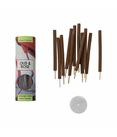 Creative Co-Op Thick Incense Sticks Oud & Rose Scented