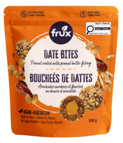 Frux Date Bites Peanut Coated with Peanut Butter Filling