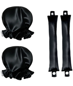 HoneyLux Organic Silk Heatless Curlers Black